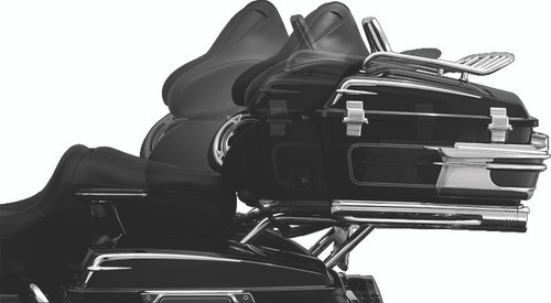 Kuryakyn Quick Adjust Tour-Pak Relocator for 1997-2013 Harley Davidson Touring Models - Chrome
