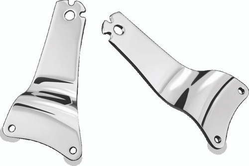 Kuryakyn Fixed Mounts for Multi-Purpose Backrest Chrome - Durable Steel Mounts for Harley Davidson Touring Models