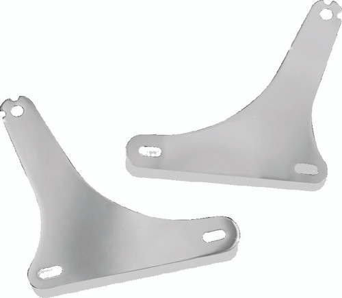 Kuryakyn Fixed Mounts for Multi-Purpose Backrest Chrome – Versatile Passenger and Luggage Rack System for Harley Davidson Softail Models