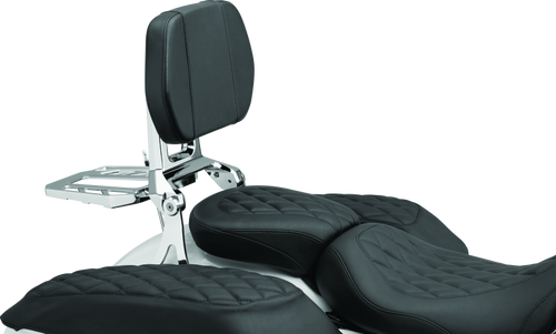 Kuryakyn Neo Driver & Passenger Backrest with Luggage Rack – Chrome Part #5746