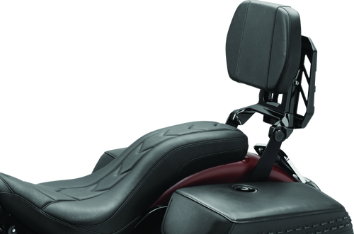 Kuryakyn Neo Driver & Passenger Backrest with Luggage Rack – Black Part #5747