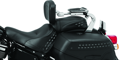 Kuryakyn Fixed Mounts Multi-Purpose Driver & Passenger Backrest for Harley Softail (2018-2019) - Chrome