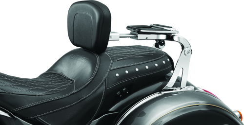 Kuryakyn Fixed Mounts Multi-Purpose Driver & Passenger Backrest for 2014-2017 Indian Models in Chrome (Part #7094)