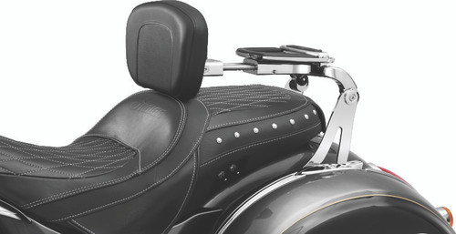 Kuryakyn Fixed Mounts Multi-Purpose Driver & Passenger Backrest for 2014-2017 Indian Models in Chrome (Part #7094)