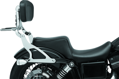 Kuryakyn Fixed Mounts Multi-Purpose Driver and Passenger Backrest with Luggage Rack for Harley Dyna Models 2006-2017
