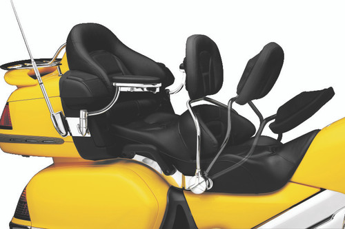 Kuryakyn Rider Backrest for Honda GL1800 2001-2010 Models with Chrome Finish