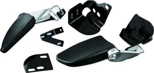 Kuryakyn Stealth Passenger Armrests for Harley Davidson Touring Models (2002-2013) - Chrome