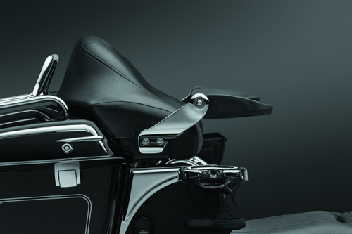 Kuryakyn Stealth Passenger Armrests for Harley Davidson Touring Models (2002-2013) - Chrome