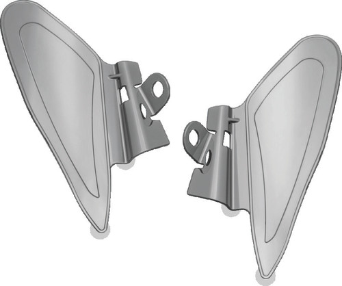 Kuryakyn Saddle Shields Heat Deflectors for 2014 & Up Indian Motorcycle Models, Smoke - Part #7181