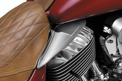 Kuryakyn Saddle Shields Heat Deflectors for 2014 & Up Indian Motorcycle Models, Smoke - Part #7181
