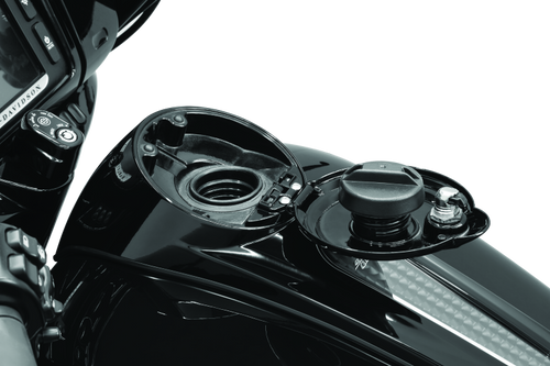 Kuryakyn Easy Fill Fuel Door Black – Stylish and Easy to Access Fuel Cap Cover for Powersports Vehicles