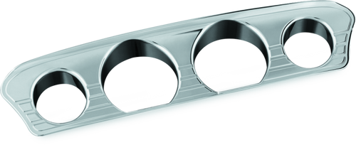 Kuryakyn Tri-Line Gauge Trim for 14-Up Touring Harley Davidson Models - Chrome