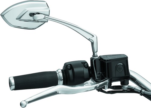Kuryakyn Phantom Mirrors Chrome Part 1962 – Aggressive Angular Design with Large Convex View for Powersports Vehicles