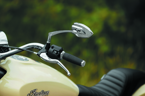 Kuryakyn Phantom Mirrors Chrome Part 1962 – Aggressive Angular Design with Large Convex View for Powersports Vehicles
