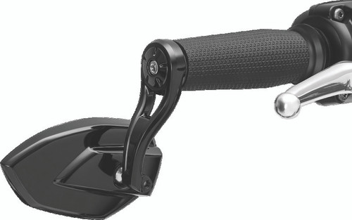 Kuryakyn Phantom Bar End Mirror in Gloss Black for Powersports Vehicles