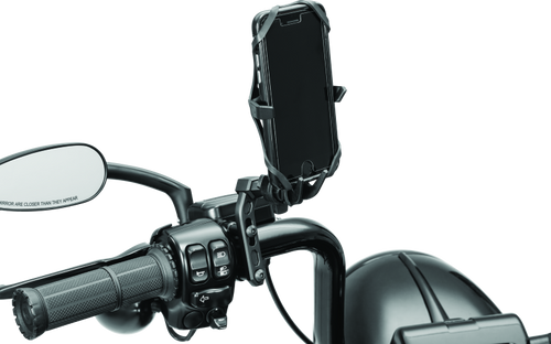 Kuryakyn Free-Flex Device Holder Perch Mount – Black for Powersports Vehicles