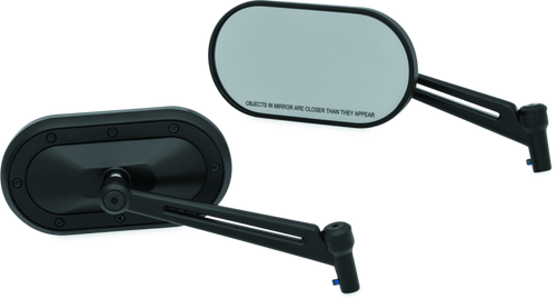 Kuryakyn Heavy Industry Mirrors Black - Part #1737 for Harley-Davidson and Powersports Vehicles