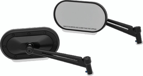 Kuryakyn Heavy Industry Mirrors Black - Part #1737 for Harley-Davidson and Powersports Vehicles