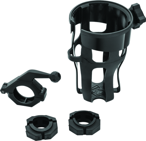 Kuryakyn Reflex Drink Holder with Bar Mount - Universal Black for Motorcycles