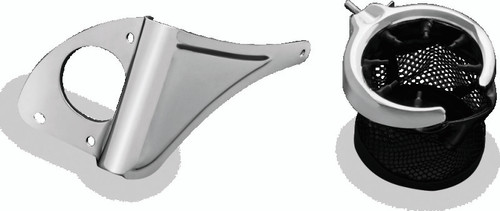 Kuryakyn Passenger Drink Holder with Basket for 14-Up Touring Models – Right Side Chrome Part #1692