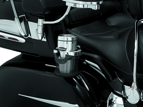 Kuryakyn Passenger Drink Holder 01-17 Honda GL1800 Gold Wing Chrome