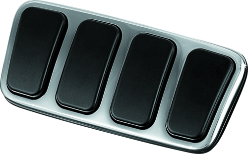 Kuryakyn Brake Pedal Pad for Honda VTX1800 Models – Chrome with Rubber Inserts