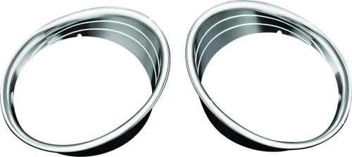 Kuryakyn Driving Light Bezels for Indian Chieftain and Roadmaster – Chrome Accent Trim Part 5622