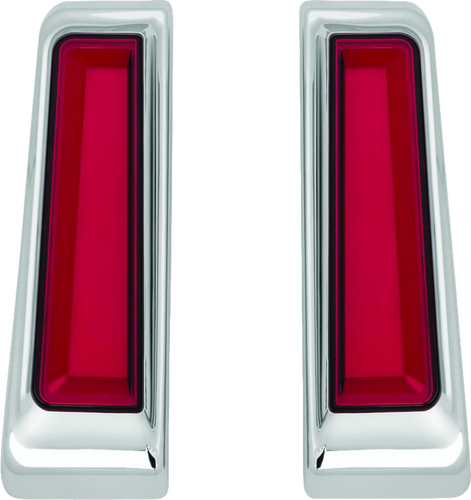 Kuryakyn Tracer LED Inserts for Saddlebag Supports Chrome – Fits Harley Davidson Touring Models