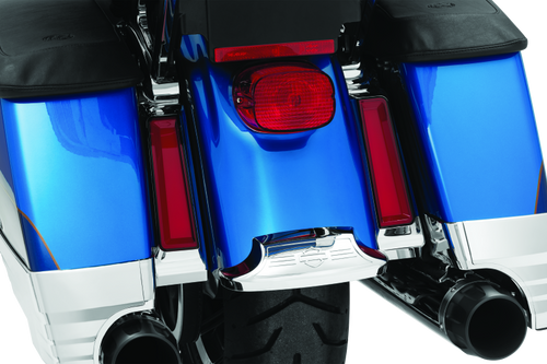 Kuryakyn Tracer LED Inserts for Saddlebag Supports Chrome – Fits Harley Davidson Touring Models