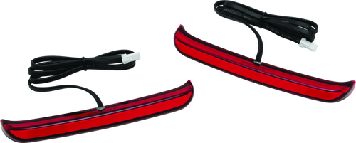 Kuryakyn Tracer Saddlebag Lights with Red Lens for Harley Davidson Touring Models