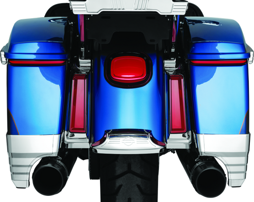 Kuryakyn Tracer Saddlebag Lights with Red Lens for Harley Davidson Touring Models
