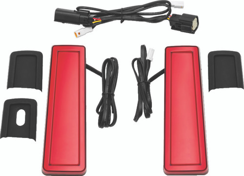 Kuryakyn Tracer Filler Panel Lights with Red Lens for Powersports Vehicles
