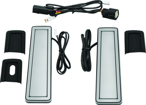 Kuryakyn Tracer Filler Panel Lights with Smoke Lens for Harley Davidson Saddlebags Part #2953