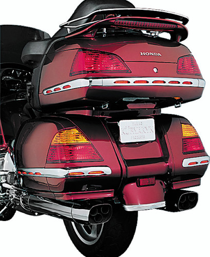Kuryakyn LED Trunk Molding for 2001-2010 Honda GL1800 Gold Wing - Chrome with Red Lens