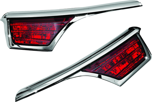 Kuryakyn LED Passenger Armrest Trim with Turn Signal for Honda GL1800 (2006-2018) - Chrome Finish