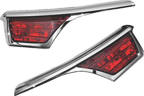 Kuryakyn LED Passenger Armrest Trim with Turn Signal for Honda GL1800 (2006-2018) - Chrome Finish