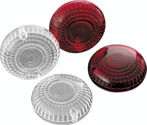 Kuryakyn Replacement Turn Signal Lenses for Yamaha Road Star and Royal Star Models - Clear or Red