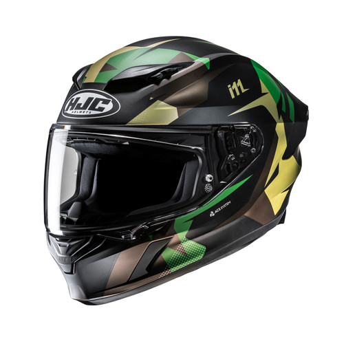 HJC i11 Instant MC4SF L Motorcycle Helmet with Sun Visor, Large