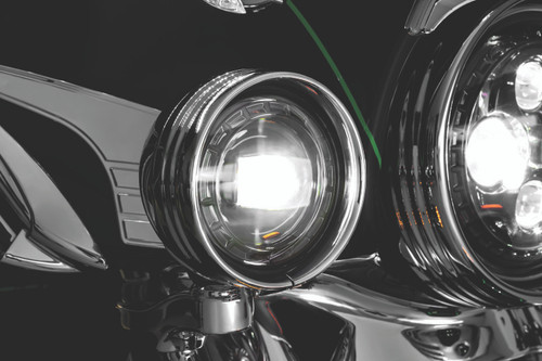 Kuryakyn Orbit 4-1/2 inch Passing Lamps with High-Output LEDs - Black