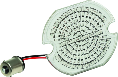 Kuryakyn Luminez LED Rear Turn Signal Insert 1156 for Harley Davidson – Flat Style, Red