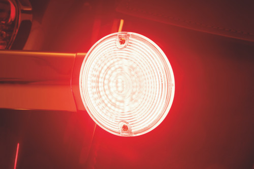 Kuryakyn Luminez LED Rear Turn Signal Insert 1156 for Harley Davidson – Flat Style, Red