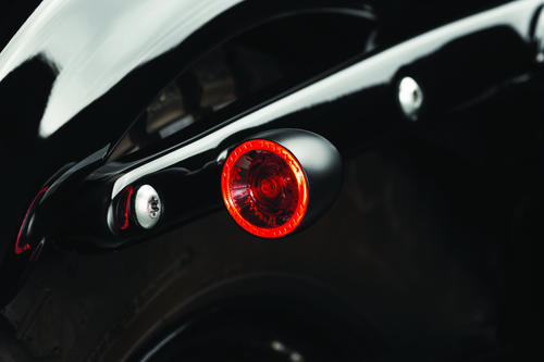 Kuryakyn Bullet 1000 White/Amber Clear Lens Satin Black Motorcycle Marker Lights - Part 2555