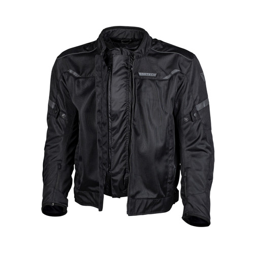 Cortech Aero-Flo Air Jacket Black X-Large – Mesh Safety and Ventilation Jacket