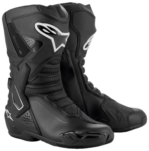 Alpinestars SMX-6 V3 Dry Shield Black Motorcycle Boot - Size 36