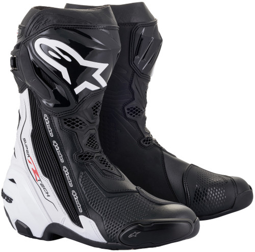 Alpinestars Supertech R V2 BT BKWH Motorcycle Boots - Size 45