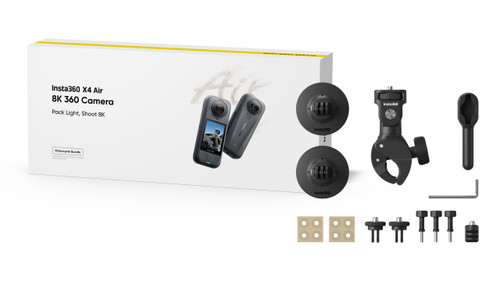 Insta360 X4 Air Motorcycle Bundle – Action Camera Kit for Motorcycles