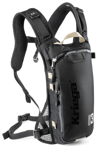 Kriega HYDRO 3 Black Water Bottle with Model HYDRO 3