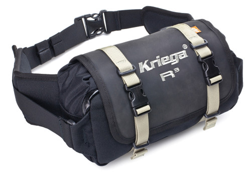 Kriega R3 Waistpack Black – Compact and Durable Utility Bag for Active Use