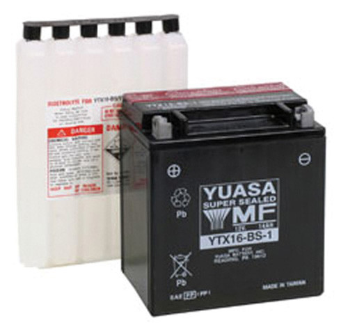 YUASA YTX16-BS-1 Maintenance-Free 12 Volt Battery