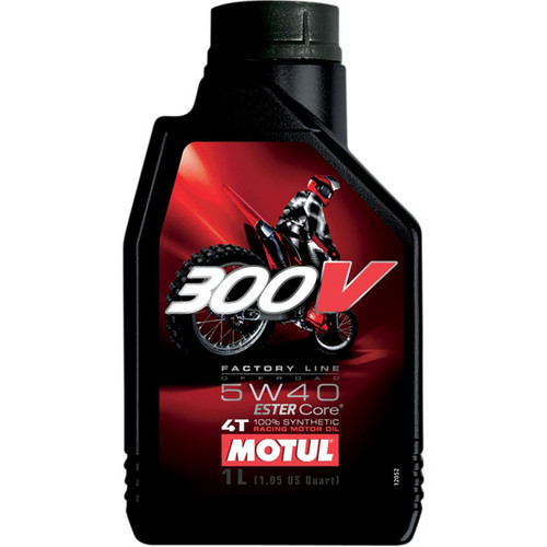 MOTUL 300V FL Road Racing 5W40 Synthetic Motor Oil, 1 Liter